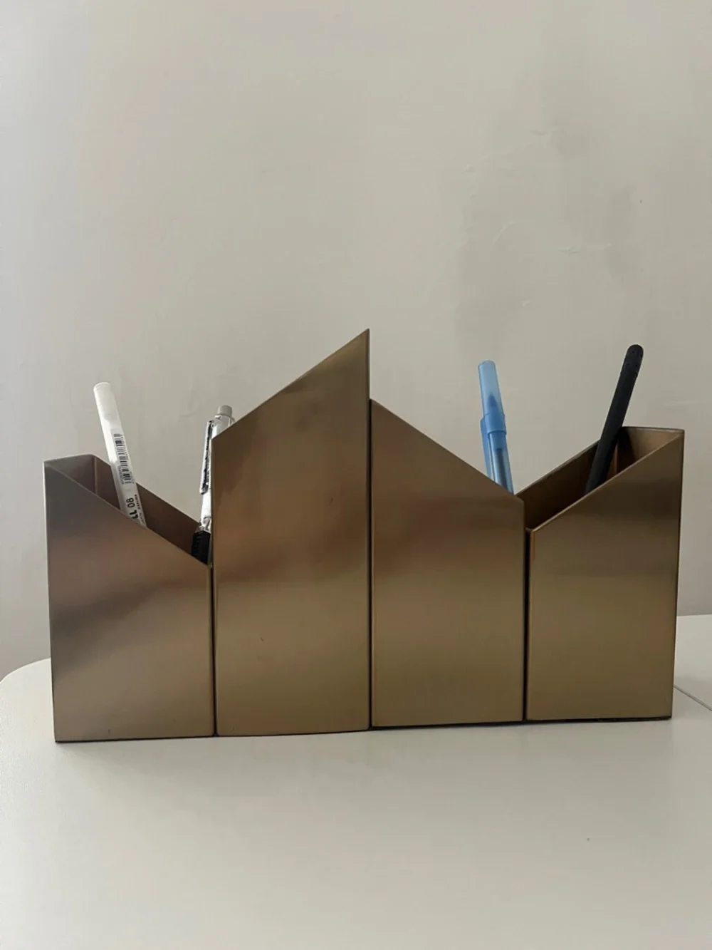 Target Brass Metal Desk Pencil Holder Organizer